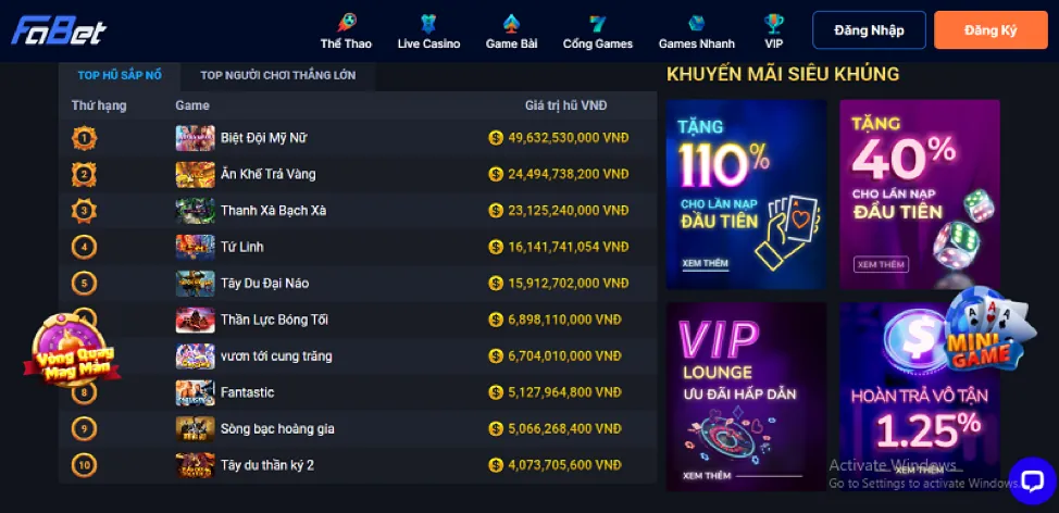 Chương Trình VIP & Khách Hàng Thân Thiết